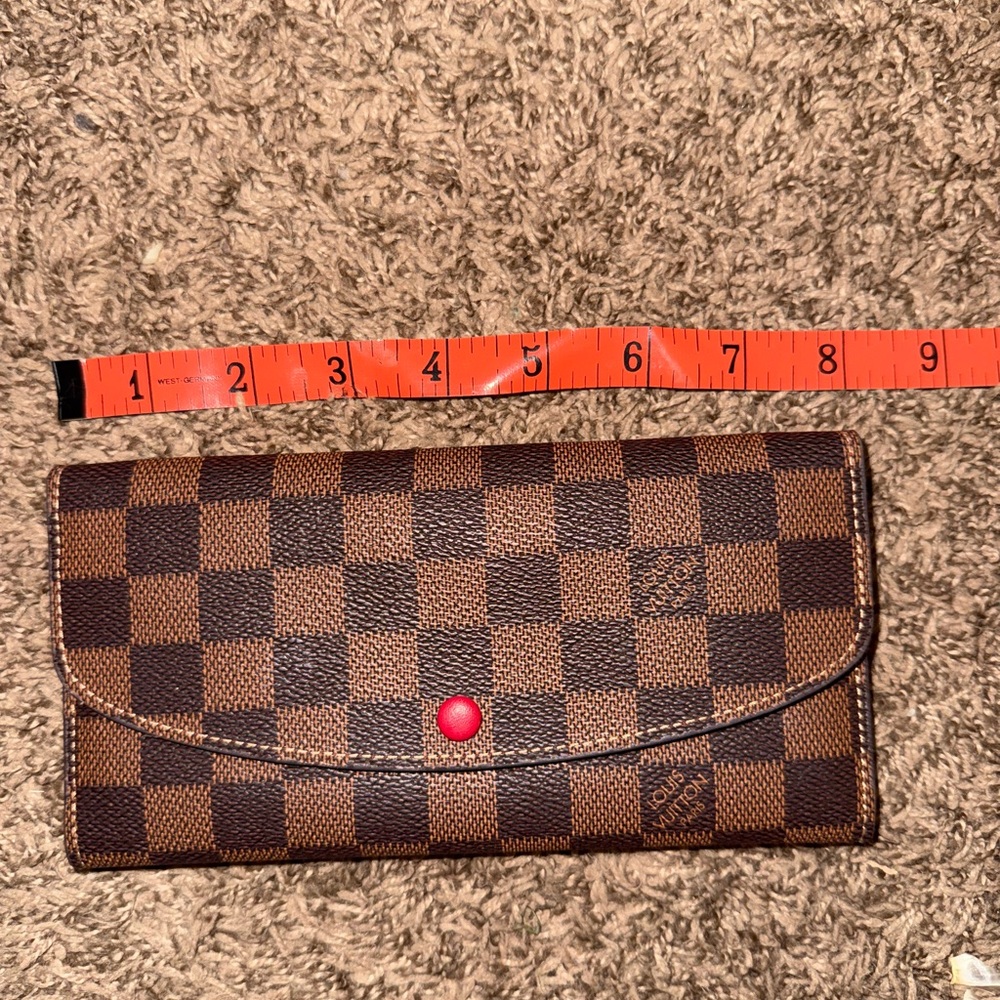 Checkered Brown Wallet